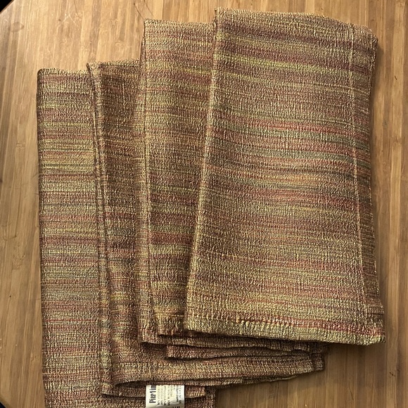 Pier 1 Other - Pier 1 Imports Placemats Striped Viscose/Polyester Set Of 4  20X51
